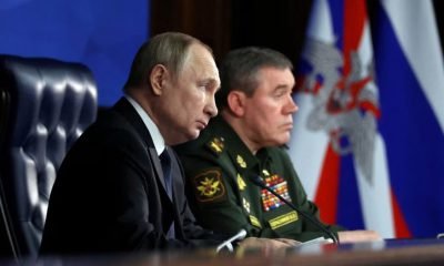 Russian President Vladimir Putin and Chief of the General Staff of Russian Armed Forces Valery Gerasimov