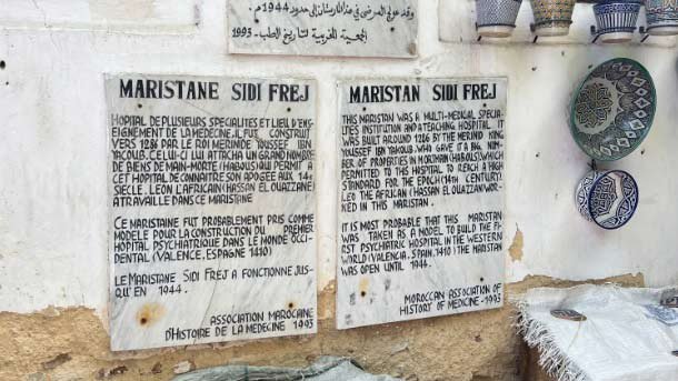 Sidi Frej was founded in 1286 and served as a hospice for the destitute and mentally ill until 1944 