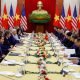 U.S. President Joe Biden attends a meeting with Vietnam's Communist Party General Secretary Nguyen Phu Trong, at the Communist Party of Vietnam Headquarters in Hanoi, Vietnam, September 10, 2023.