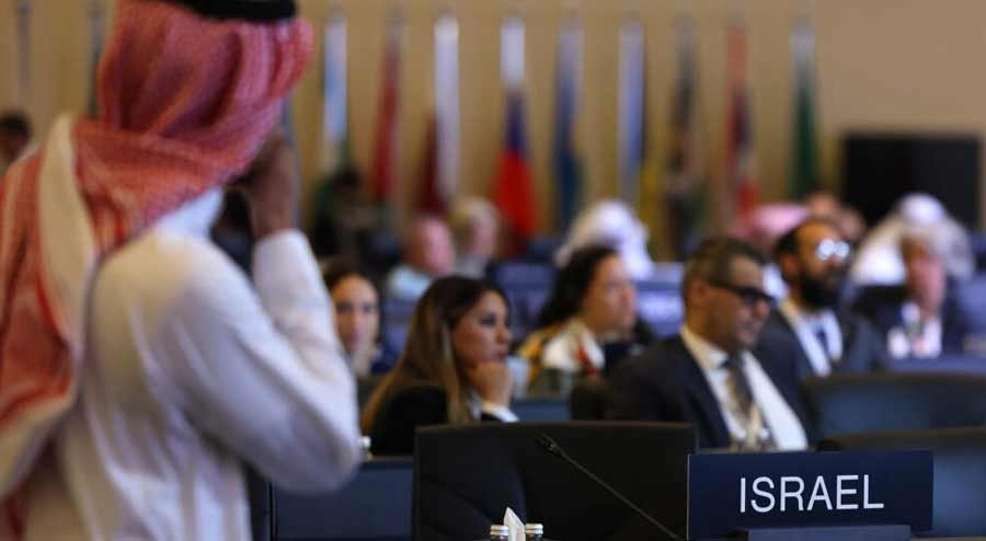 Saudi Arabia hosts an Israeli delegation in Riyadh for a UNESCO meeting last month, before Hamas's shock cross-border assault jolted a burgeoning breakthrough in relations