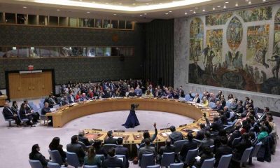 A general view during the voting process at a meeting of the United Nations Security Council on the conflict between Israel and Hamas at U.N. headquarters in New York, U.S., October 16, 2023
