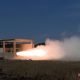 A test of North Korea's new solid-fuel engines for an intermediate ballistic missile is conducted in this picture released by the Korean Central News Agency on November 15, 2023