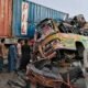 8 people died after a collision between a passenger bus and a trailer on the Sukkur Multan Motorway