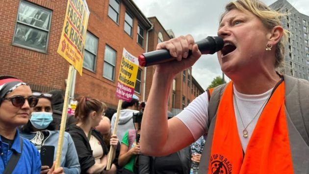 Anti-racism protests in Britain in response to far-right protests