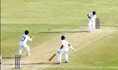 Rawalpindi Test, Day 2, Pakistan declared the innings at 448 for 6 out