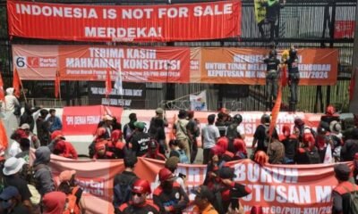 The conflict between the judiciary and parliament in Indonesia has sparked protests